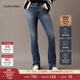 Calvin KleinJeans25春秋女士美式復古懷舊風(fēng)ck微彈高腰微喇牛仔褲47B947G