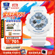 卡西歐（CASIO）手表女學(xué)生多功能baby-g運動(dòng)防水3D精致表盤(pán)送女朋友七夕腕表禮物 BA-110XBE-7A哆啦A夢(mèng)原型版