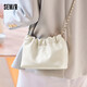 森馬（Semir）斜挎包溫柔軟糯單肩包云吞包可愛純色女包生日禮物105324153024