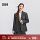 森馬西裝外套女中長(cháng)款學(xué)院風(fēng)2025春寬松灰色休閑西服109125111001