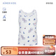 愛慕兒童（AIMER KIDS）A類打底背心男女童兒童背心跨欄吊帶保暖莫代爾輕薄高彈柔軟舒適 男孩-跳房子 100 （24-36斤）