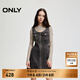 ONLY秋季復(fù)古潮流口袋牛仔針織套裝連衣裙女|124442002 E07 清咖啡棕色 M (165) 84A