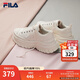 斐樂(lè )（FILA）女鞋帆布鞋LAVA胖胖底厚高底增鞋板鞋帆布鞋休閑鞋 奶白-GD 35.5