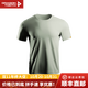 龍牙（Dragon Tooth）秘之冰雨MERYL涼感圓領(lǐng)短袖T恤圓領(lǐng)春夏百搭純色舒適T恤 淺橄欖 M 175/96A
