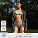 Calvin Klein內衣女士ck舒適上托輕運動(dòng)無(wú)鋼圈軟支撐薄墊背心式文胸QP3271O P7A-椰青灰 M