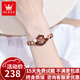 歐利時(shí)（OLEVS）瑞士認證品牌手表女簡(jiǎn)約氣質(zhì)女士手表小巧輕奢防水石英表鎢鋼女表 OLEVS-7007-玫瑰金