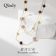 Qlady美拉德雙層圓珠項鏈女長(cháng)款毛衣鏈掛件2025年輕奢小眾高級感配飾