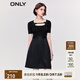 ONLY秋季氣質(zhì)針織拼接高腰顯瘦短款連衣裙女|123207063 黑色-H1Z S (160) 80A