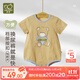 拉比嬰兒衣服連體衣男女寶寶純棉外出服三角包屁衣哈衣 卡其66