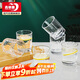 青蘋(píng)果玻璃杯6只裝 水杯茶杯早餐杯牛奶杯套裝 單層家用 220ml