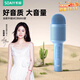 索愛(ài)（soaiy）話(huà)筒音響一體麥克風(fēng)無(wú)線(xiàn)藍牙k歌電視兒童生日禮物唱歌K歌便攜式手持全民手機家用話(huà)筒MC8MAX藍色