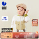 迷你巴拉（minibala）【絨絨衣】冬新款男女童雙面暖馬甲可愛(ài)保暖毛絨背心 奶白10504 100