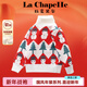 拉夏貝爾（La Chapelle）女童毛衣圣誕風(fēng)卡通兒童冬裝套頭針織衫寶寶冬季 紅色 160 建議身高151-160cm