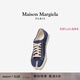 Maison Margiela[尊享特惠]馬吉拉Tabi分趾女鞋餅干鞋平底帆布鞋休閑鞋情侶單鞋 T6313深藍色 （建議選小一碼） 36