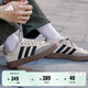 adidas「T頭鞋」BARREDA板鞋德訓鞋男女阿迪達斯輕運動(dòng) 灰色/黑色/樹(shù)脂黃   42