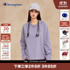 Champion冠軍長袖T恤女2025秋季新款插肩袖純色休閑打底衫基礎(chǔ)款 薰衣草 M