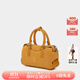 古良吉吉棒球經(jīng)典波士頓包小號包包女斜挎單肩包絨面手機包手拎25年新款 絨面姜黃 現貨