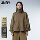 JNBY【商場(chǎng)同款】23秋新品衛衣翻領(lǐng)開(kāi)襟5N9412450 216/臘粉駝色 S