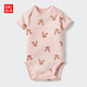 優(yōu)衣庫嬰幼兒寶寶JOP包臀衣短袖1件裝連體衣478354 478355 478356 478354/11粉紅色(套頭款) 90cm