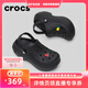 卡駱馳（CROCS）貝拉洞洞鞋沙灘鞋包頭女鞋厚底拖鞋|210062 黑色-001(含智必星） 37 (230mm) 38