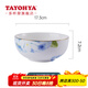 多樣屋（TAYOHYA） 花影繽紛餐具套裝陶瓷碗碟盤(pán)子菜盤(pán)飯碗湯碗面碗家用 6.75