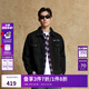 杰克·瓊斯（JACK&JONES）25年男裝秋季牛仔外套男鋼印壓花寬松潮流短款休閑黑色牛仔夾克 A16深灰牛仔 常規 L （180）