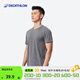 迪卡儂（DECATHLON）短袖速干衣T恤男上衣運動(dòng)透氣半袖寬松訓練健身跑步FICM 亞麻灰 面料升級 L (歐碼版型，建議拍小一碼)