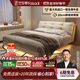 法莎蒂政府補(bǔ)貼現(xiàn)代簡約奶油風(fēng)懸浮床皮床網(wǎng)紅懸浮仙女床1.8m主臥婚床 頭層牛皮單床 (旗艦版20cm排骨架)1.8*2m懸浮