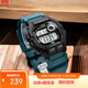卡西歐（CASIO）手表男小方塊運動(dòng)防水學(xué)生男女表多功能非機械電子表WS-1400H-3A