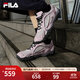FILA 斐樂(lè )官方女鞋時(shí)尚芭蕾鞋復古薄底卵石鞋2025春新款跑步運動(dòng)鞋 花束粉/南極灰-CA 37.5
