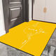 黃色入戶(hù)門(mén)墊金色出入平安家用招財開(kāi)運耐臟入戶(hù)門(mén)門(mén)口地墊地毯 ZD-招財出入平安-黃色 80cm*100cm 1件數