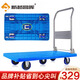 新越昌暉小推車(chē)平板車(chē)行李車(chē)鋼板加固手拉車(chē)家用拉貨搬運工具買(mǎi)菜車(chē)快遞車(chē) 五輪款105x63cm承重1000斤JC500