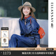 歌力思（ELLASSAY）2025早秋新款棉麻牛仔復(fù)古做舊紐扣休閑長(zhǎng)袖襯衫女EWB363N00300 深牛仔藍(lán)襯衫 XS