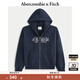 ABERCROMBIE & FITCH【經(jīng)典LOGO】女裝25秋冬新款美式寬松衛衣連帽外套KI185-5011 藍寶石色 S (165/92A) 尺碼偏大，建議小一碼