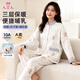 9i9月子服純棉秋冬10A抗菌3層保暖孕婦產(chǎn)后哺乳喂奶睡衣套裝A154