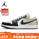 Jordan男子休閑鞋喬丹AJ1 JORDAN 1運動(dòng)鞋 553558-153米黑40