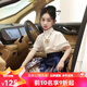 迪士尼（Disney）馬面裙女童漢服兒童短款夏季古裝春秋新中式女孩短裙兒童套裝裙子 藏青色短裙加短-袖 130