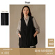 旅途原品ltyp 「沙丘」文藝馬甲外套 休閑V領(lǐng)寬松廓形疊穿馬夾女秋 經(jīng)典黑 M
