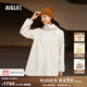 AIGLE艾高經(jīng)典款A(yù)CW22WFLE008女士防潑水保暖加厚全拉鏈抓絨衣外套 貂杏色 AF571 38