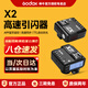 神牛（Godox）引閃器x2t/x3pro/Xpro/XproII 2.4G無(wú)線(xiàn)高速同步TTL觸發(fā)器單發(fā)射器 適用神牛V860 V1 V100設備配件 X2T引閃器【京倉速發(fā)】 佳能
