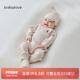 babylove新生兒連體衣春秋款純棉和尚服嬰兒衣服初生兒寶寶彩棉哈衣爬服