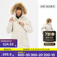 迪卡儂（DECATHLON）上衣防風(fēng)外套女戶(hù)外中長(cháng)款加厚保暖棉衣棉服派克大衣 SH900 SH500 淺白堊灰-SH900 L