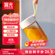 富光清然玻璃杯 高硼硅玻璃水杯子 女生便攜牛奶咖啡刻度茶杯330ml