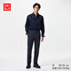 優(yōu)衣庫男裝易打理快干彈力輕型長(cháng)褲/休閑褲通勤褲仿棉質(zhì)款470566 470566/69藏青色 85 /175/84A