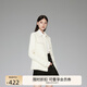 歐時(shí)力（ochirly）歐時(shí)力羊毛花式紗小香風(fēng)外套女手工鑲邊新品通勤簡(jiǎn)約 白色018 S