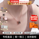 愛馬仕（HERMES）項鏈女 Pop 經(jīng)典H吊墜鍍金項鏈鎖骨鏈節(jié)生日禮物送女友節(jié)日送禮 H147991FO03 黑色大號
