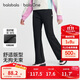 巴拉巴拉balaOne兒童長(cháng)褲女童加絨褲子2025秋冬喇叭褲保暖潮208425108011