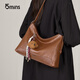 15MINS包包女2025新款植鞣輕奢大容量單肩斜挎hobo包女通勤女士水桶包包