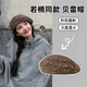 章若楠同款手工鉤針貝雷帽女秋氛圍感百搭畫(huà)家帽顯臉小針織帽子冬 咖啡色 手工勾花針織貝雷帽 均碼
