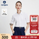 Navigare意大利小帆船通勤長(cháng)袖襯衫女秋季純棉休閑襯衣顯瘦百搭高檔女裝 漂白 XL